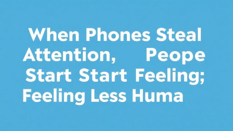 When Phones Steal Attention, People Start Feeling Less Human