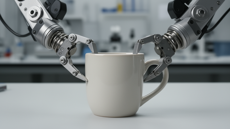Spring-Loaded Parallelogram Gripper Adapts Its Fingers to Any Object Shape
