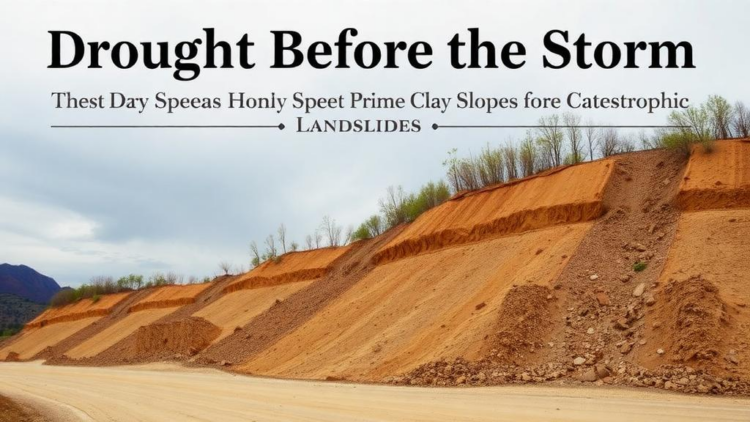 Drought Before the Storm: How Dry Spells Prime Clay Slopes for Catastrophic Landslides