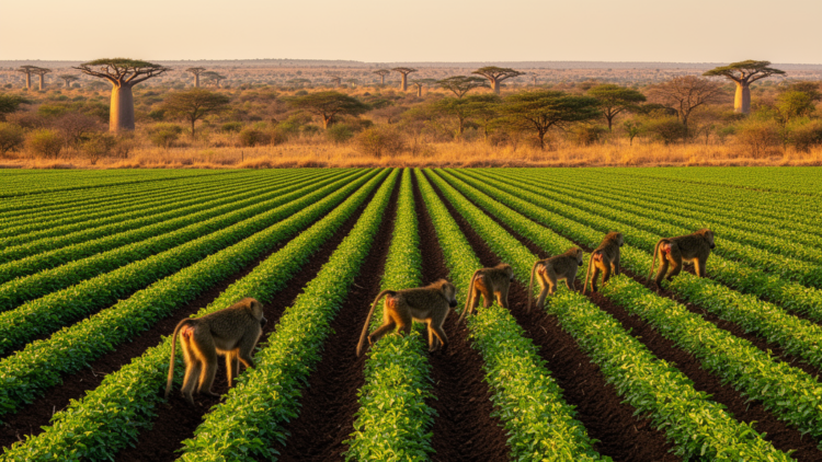Monoculture Farms Are Silently Cutting Off West Africa’s Guinea Baboons