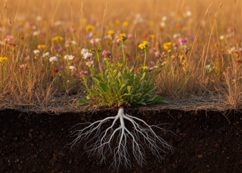 Diverse Soil Fungi Help Wildflowers, Not Grasses, Thrive in Dry Grasslands