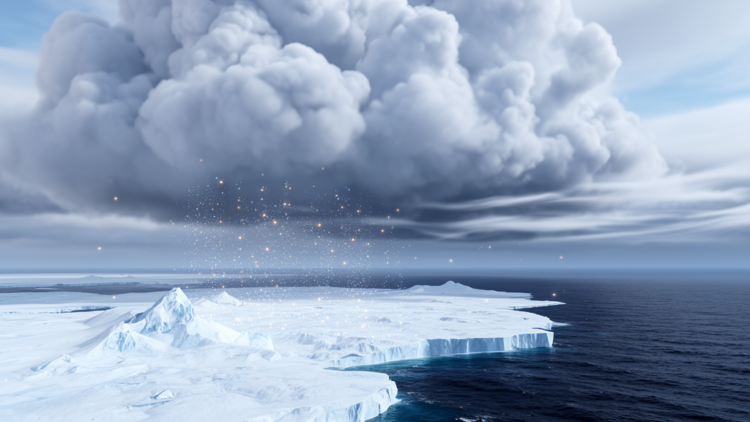 Arctic Cloud Seeds Split: Warming Boosts Particles in the High Arctic but Cuts Them at Sea