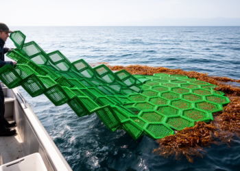 Origami-inspired modules could unlock open-ocean seaweed farming for carbon storage