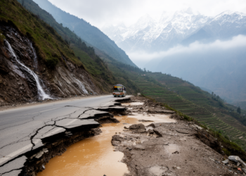 Groundwater Is Quietly Dismantling a Lifeline Highway in Nepal’s Himalayas