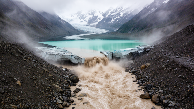 First 2D Model Captures How Glacier Lakes Unleash Devastating Outburst Floods