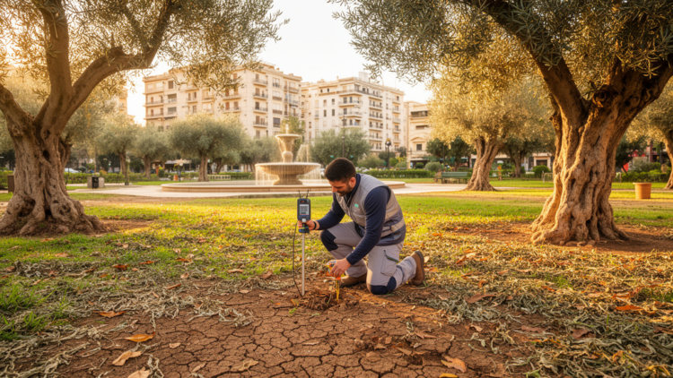 Soil Moisture, Not Heat, Drives Carbon Loss from Mediterranean City Parks