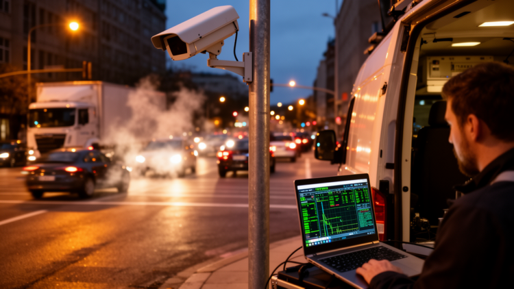 Street Cameras and Deep Learning Reveal Vehicle Emissions Block by Block