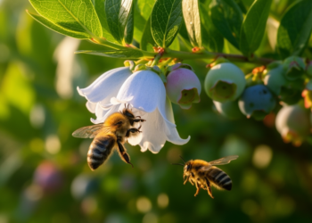 Blueberry Flower Shape Decides Which Bees Visit and Which Bees Steal