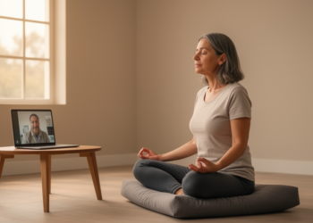 Eight Weeks of Online Mindfulness Reshapes Brain Networks Under Breathing Stress