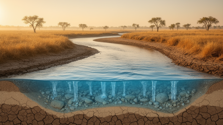 Groundwater quietly keeps the world’s rivers alive when drought strikes
