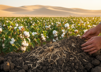 Organic Fertilizer Plus Cellulose Additive Rebuilds Sandy Desert Soil and Lifts Cotton Yields in Xinjiang