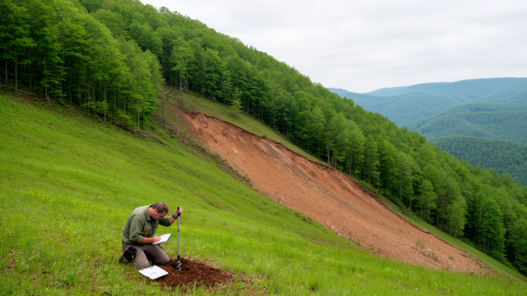 Machine learning study finds soil and tree type control where shallow landslides strike