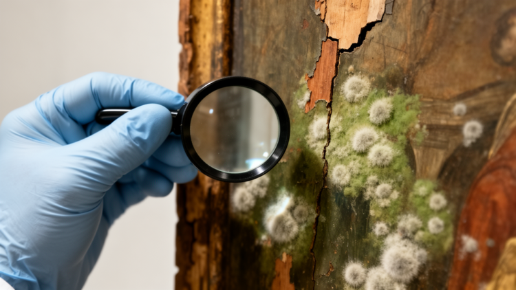Fungi Feasting on a 16th-Century Icon Reveal How Heavy Metals Shape Artwork Decay