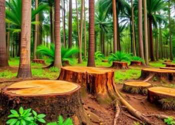 Tree Stumps Hold the Key to Counting Carbon in Tropical Plantations