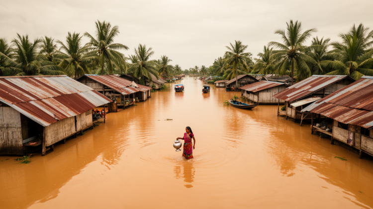 Machine Learning Maps Household Waterborne Disease Risk in Flood-Hit Bangladesh