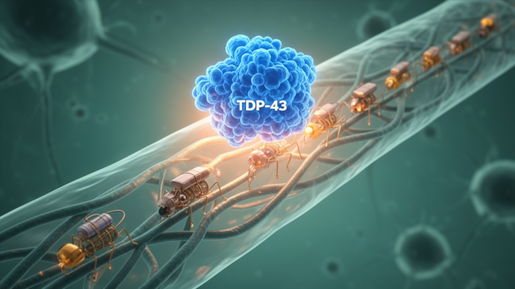 TDP-43 Rides Multiple Molecular Motors Along Human Axons, Study Reveals