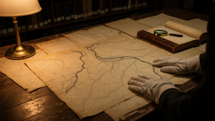 Old military maps reveal why salmon vanished from a German river system