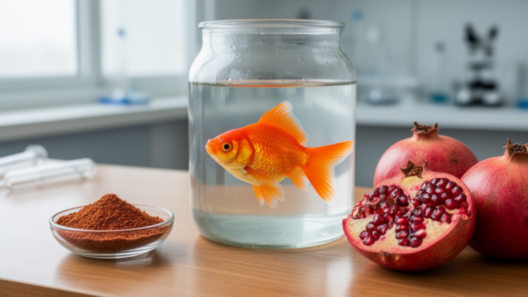 Pomegranate Peel Powder Boosts Immunity and Fertility in Goldfish, Study Finds