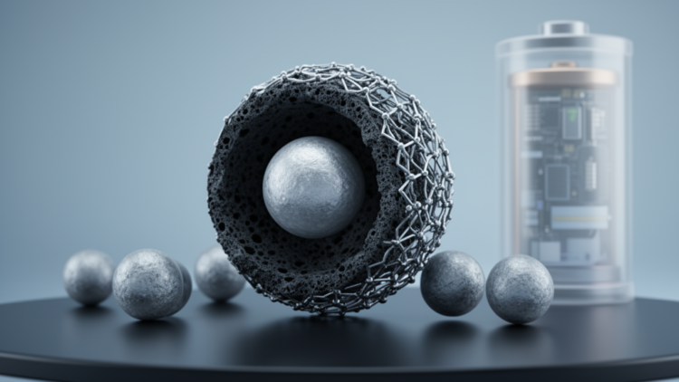 Yolk-Shell Silicon Anode Reinforced with Bimetallic MOF-Derived Carbon Boosts Battery Durability