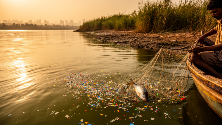 The Plastic Nile: Toxic Cargo of Microplastics Threatens River Life and Human Health