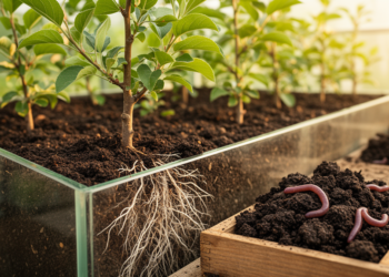Worm Castings and a Root Fungus Team Up to Boost Apple Trees, and Soil Bacteria Seal the Deal
