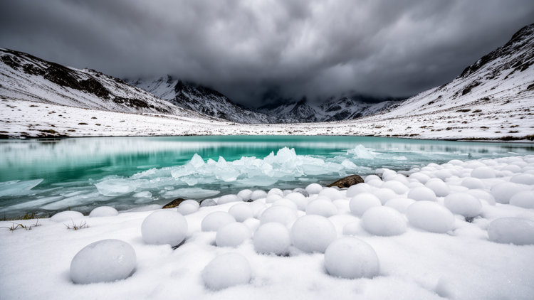 Swiss Hail Seasons Leave Fingerprints in Winter Oceans and Snow