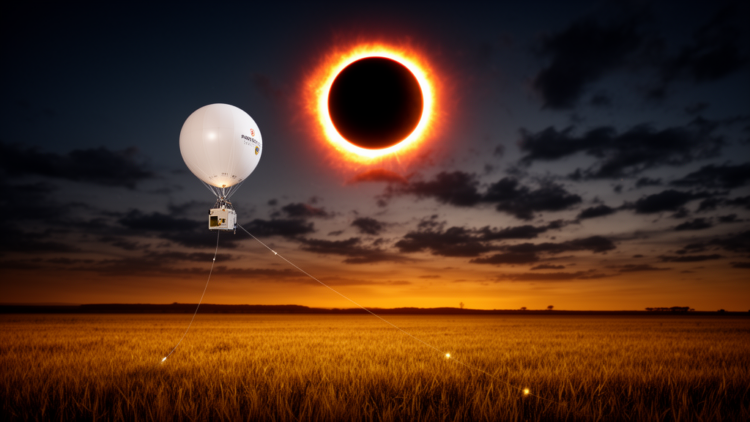 Balloon Chases the Ring of Fire: Eclipse Shadow Stirs the Sky Above Brazil