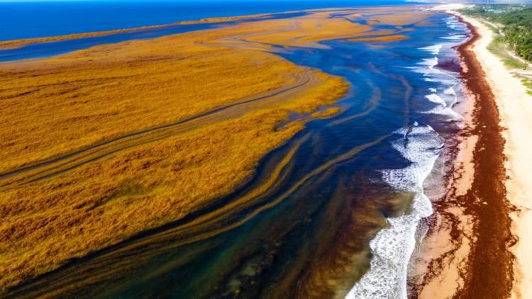 Winds, Currents and Climate Mode Drive Twice-Yearly Sargassum Waves onto West African Shores