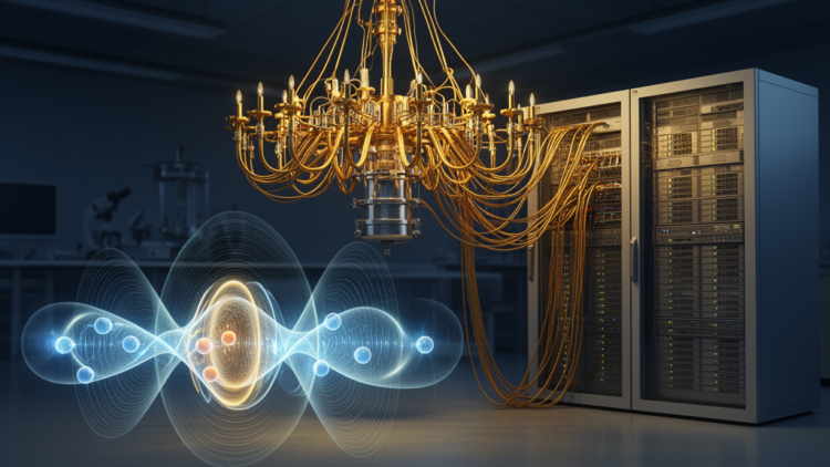 Hybrid Quantum Computer Captures Aharonov-Bohm Effect in Gauge Theory Simulation