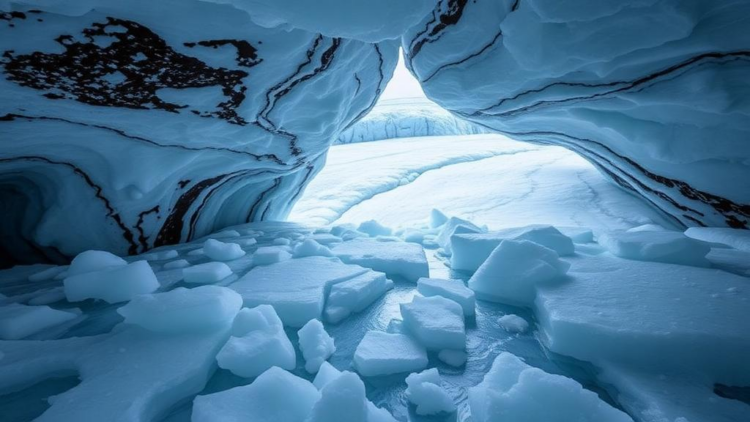 Hidden zones of frozen ice are spreading inside Switzerland’s shrinking glaciers