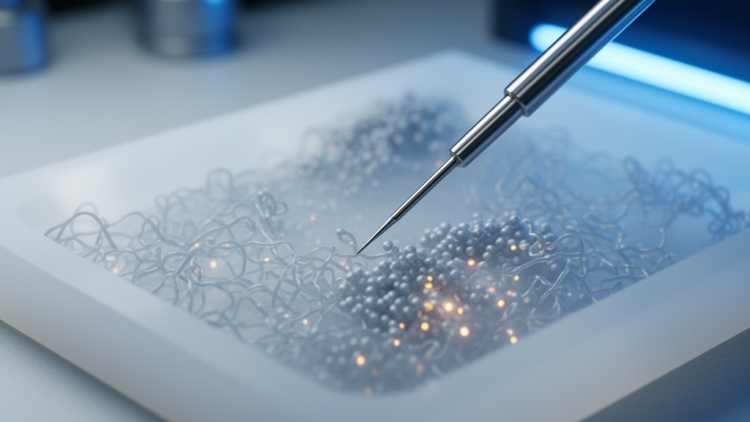 Needle-Tipped Magnet Reveals Hidden Molecular Traffic Jams Inside Teflon Films