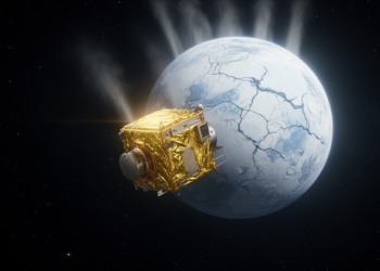 JUICE Accelerometer Catches Moon’s Gravity and a Surprise Water-Ice Burp During Historic Flyby