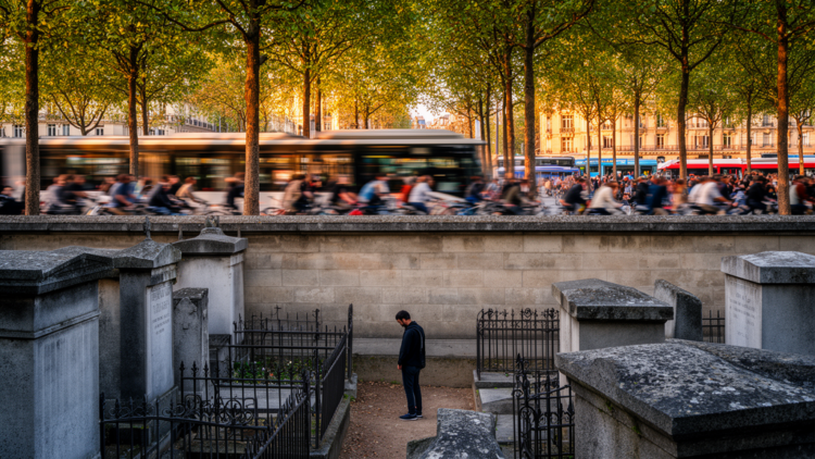French Cemeteries Promise Silence but the City Refuses to Keep Quiet