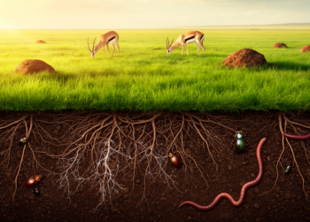 Grazing Disturbance Splits Grassland Life Above and Below the Ground