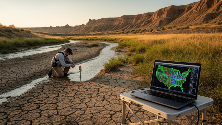 AI Learns Where U.S. Streamflow Droughts Come From—and Predicts Them Where No Gauges Exist