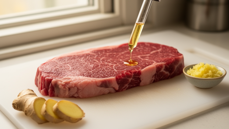 Ginger Enzymes Outperform Papain and Bromelain at Tenderizing Meat, Study Finds