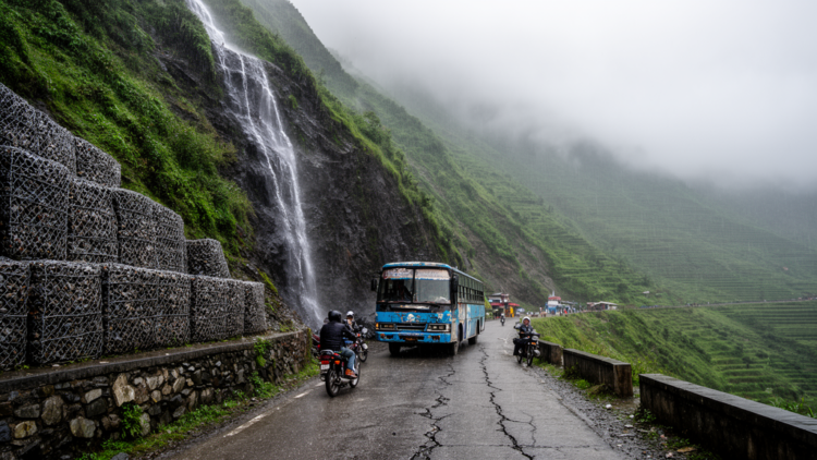 Nepal’s Lifeline Highway Is Held Together by Suction That Vanishes Every Monsoon