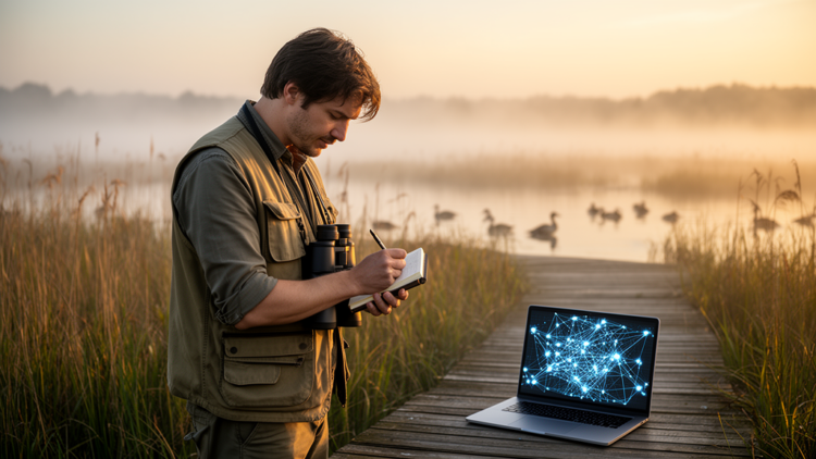 AI Turns Birdwatchers’ Notes Into a Goldmine of Ecological Data