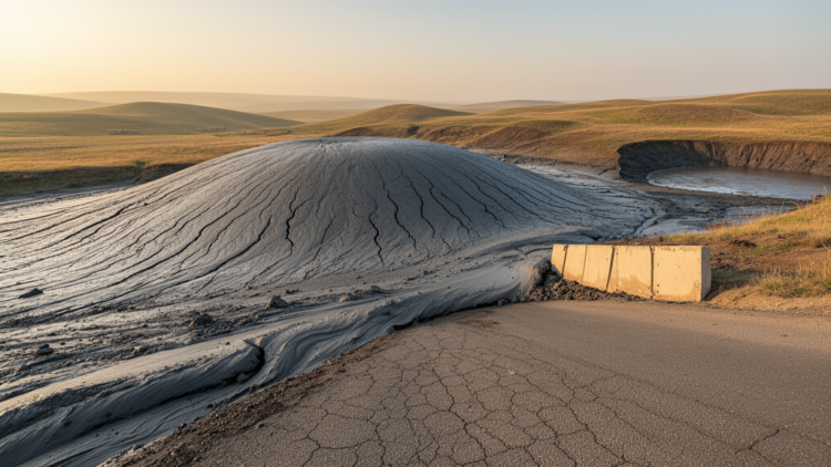 Azerbaijan’s Mud Volcanoes Creep Like Glaciers, Reshaping Landscapes and Threatening Infrastructure