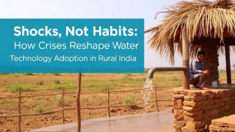 Shocks, Not Habits: How Crises Reshape Water Technology Adoption in Rural India