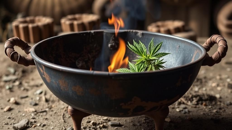 Ancient Brazier Reveals Cannabis and Artemisia Burned in Iron Age Rituals