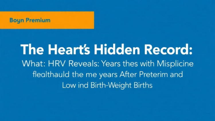 The Heart’s Hidden Record: What HRV Reveals Years After Preterm and Low-Birth-Weight Births